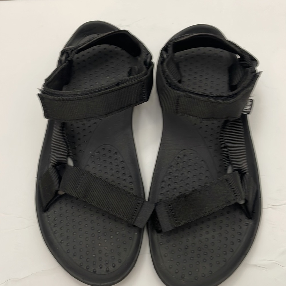 Teva Mens Hurricane 3 Athletic Sandals Black Hook and Loop - Picture 2 of 5